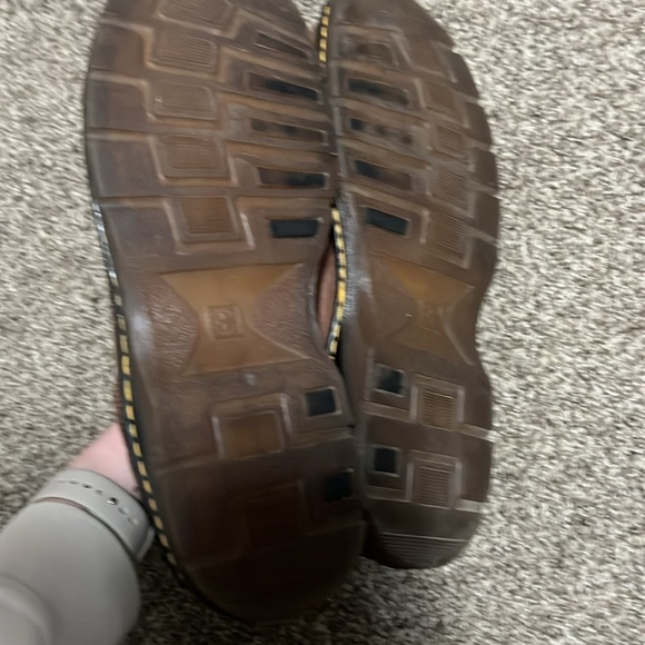 Dr. Martens Brown Leather Slip On Shoes - Picture 4 of 5